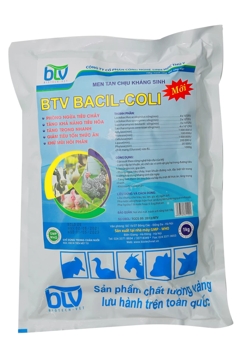 BTV-BACIL - COLI (TAN) Chịu kháng sinh TCCS 05:2012 / BTV