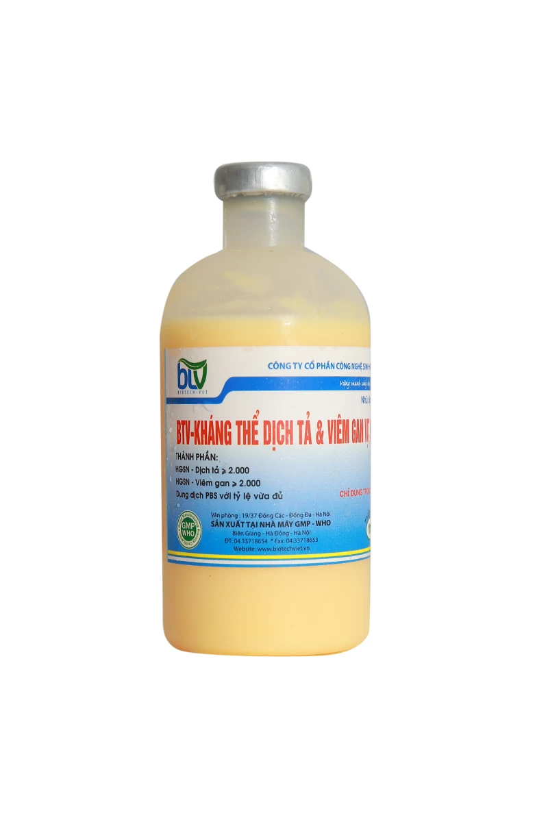 BTV- KHÁNG THỂ DỊCH TẢ & VIÊM GAN VỊT NGAN BTV-62