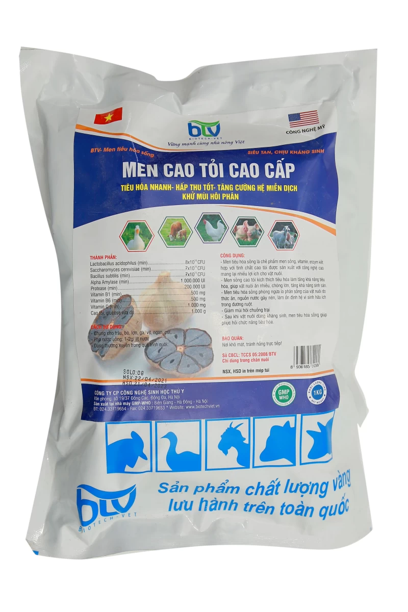 BTV - Men cao tỏi cao cấp TCCS 05:2008 / BTV